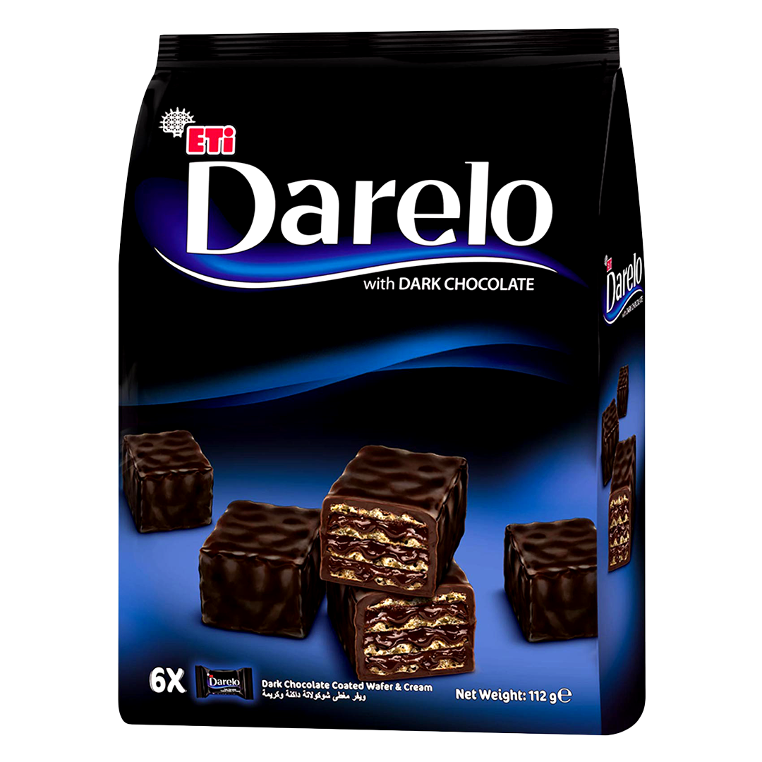 Eti Darelo Mini Wafer with Dark Chocolate & Cream, 112g