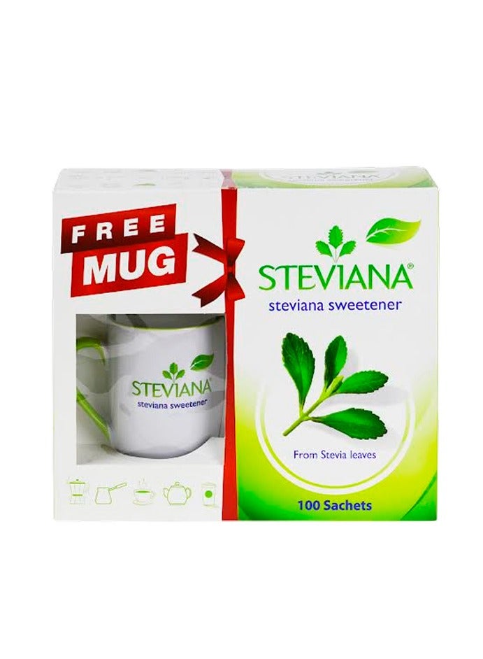 Sweetener With Free Mug 250g (100 Sachets)