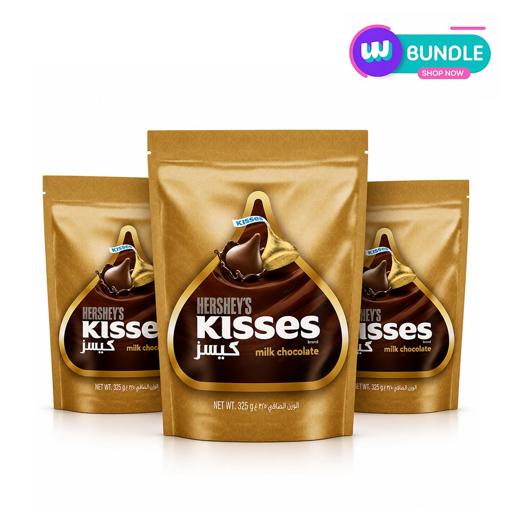 Hershey's Kisses Milk Chocolate 325g x3