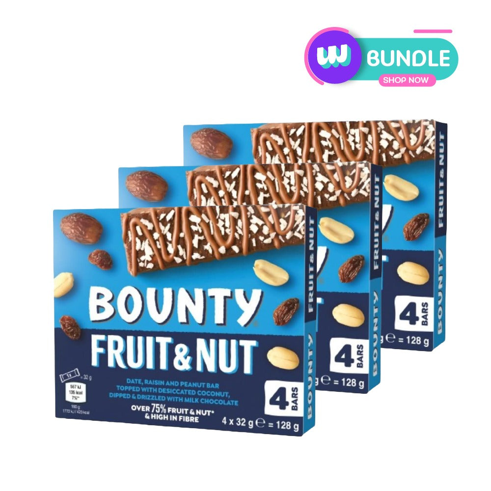 Bounty Triple Treat Bars 4x32G-128G x3