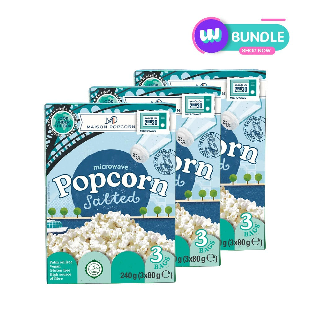 Maison Popcorn - Salt - 240g x3