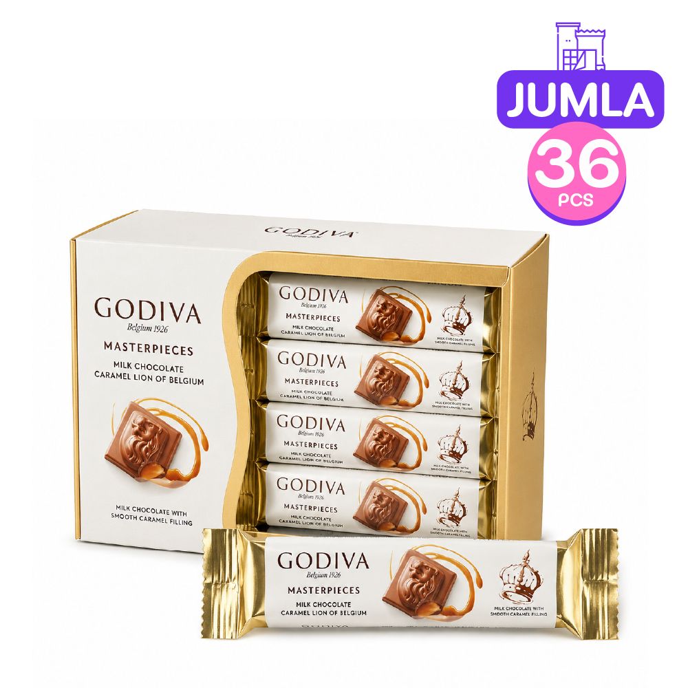 Godiva Master Pieces Milk Chocolate Caramel 30g (4 pieces) x36