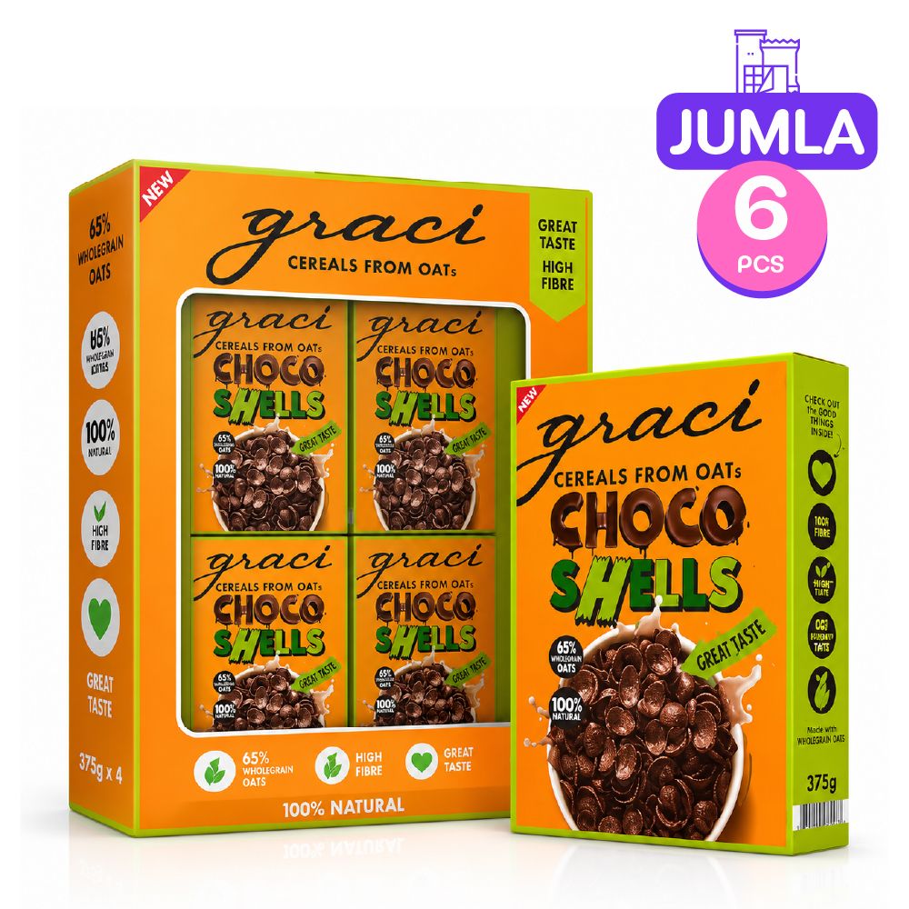 Graci Choco Shells - 375g x6