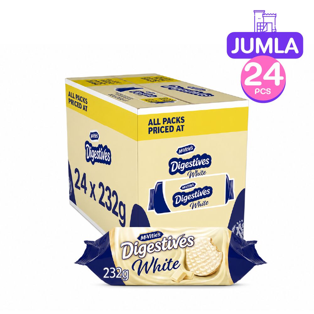 McVities White Chocolate 232g x24