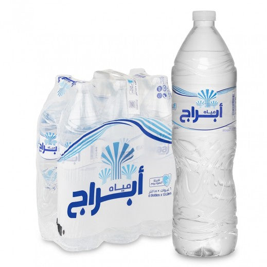 أبراج مياه 1.5 لتر ×6