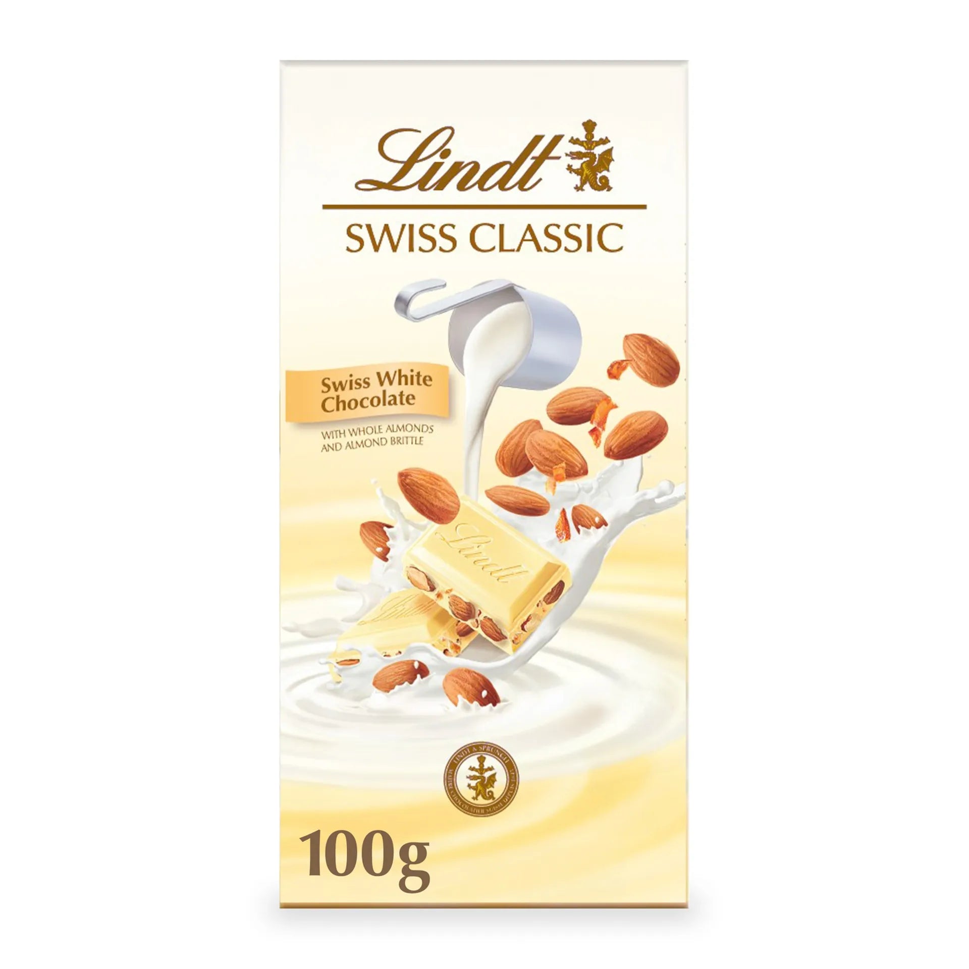 Lindt White Chocolate with Almond Brittle 100g