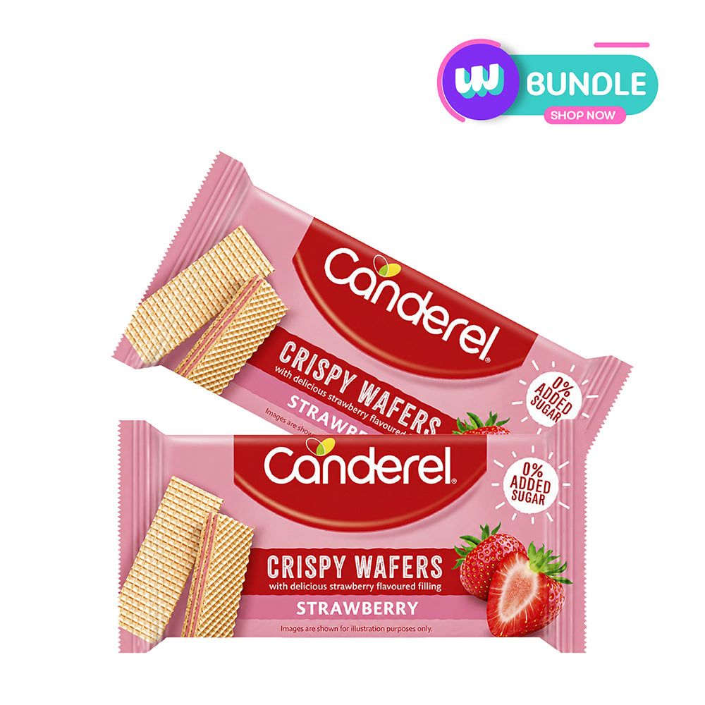 Canderel Wafer Strawberry 45g x2