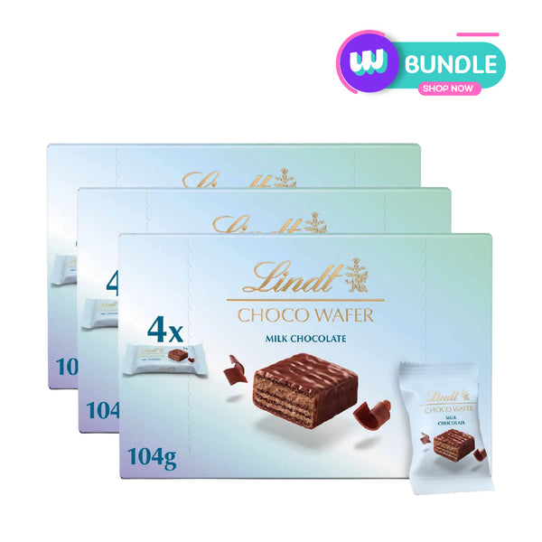 ليندت شوكو ويفر بالشوكولاتة بالحليب 104 جم × 3