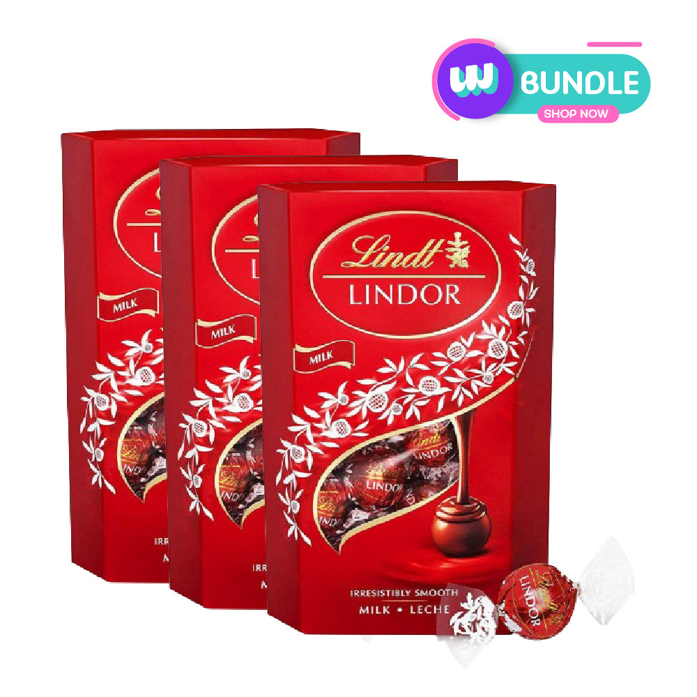 Lindt Lindor Cornet Milk Chocolates Box 137g x3