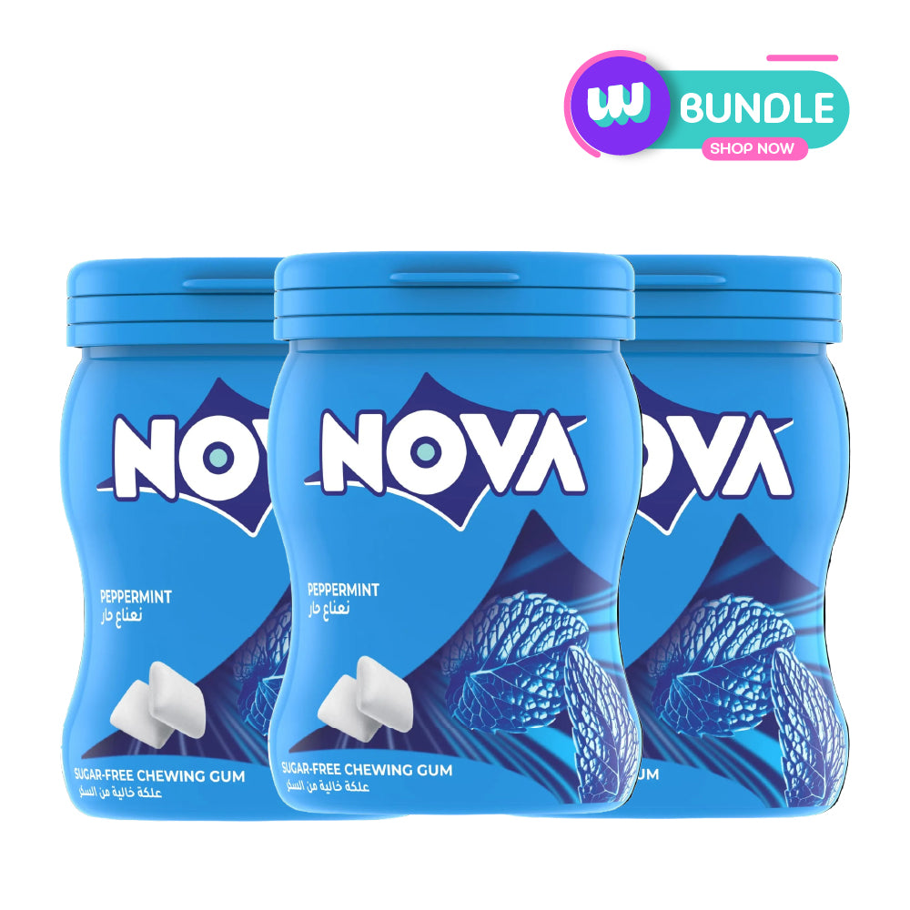 Batook NOVA PEPPERMINT JAR 50 PCS 70g x3