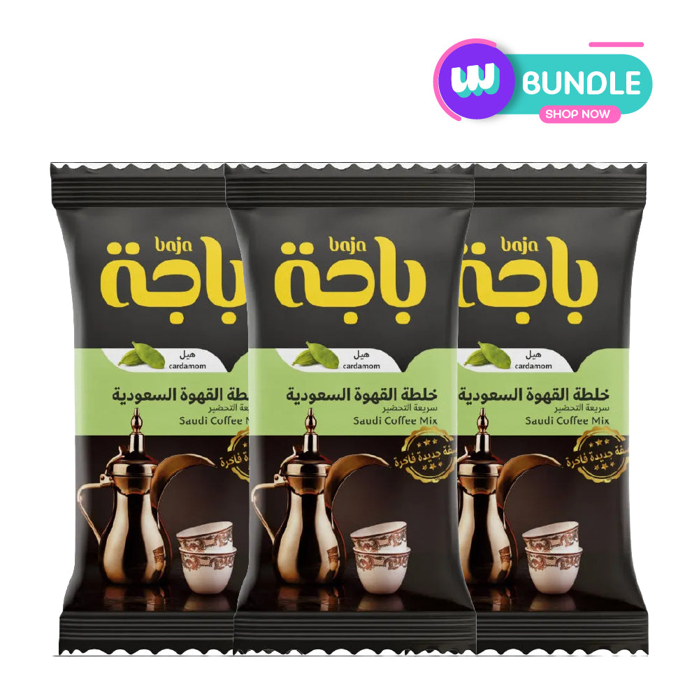 باجا قهوة عربية فورية بالهيل 30 جم × 3