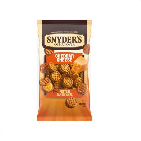 Snyders Cheddar Cheese Pretzel Sandwiches 226G