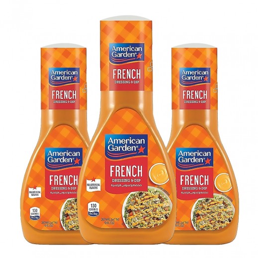 American Garden French Dressing 267ml x3