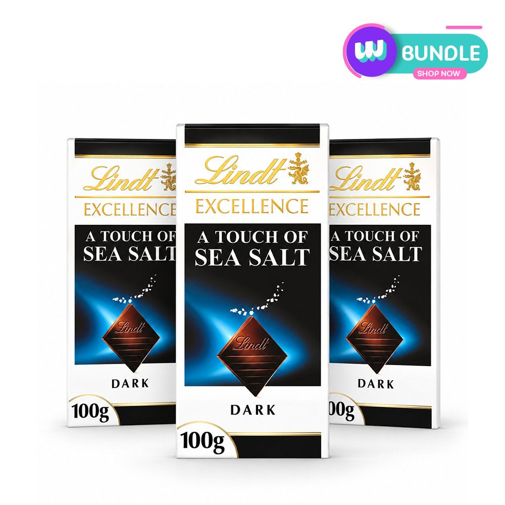 Lindt Excellence Sea Salt Dark 100g x3