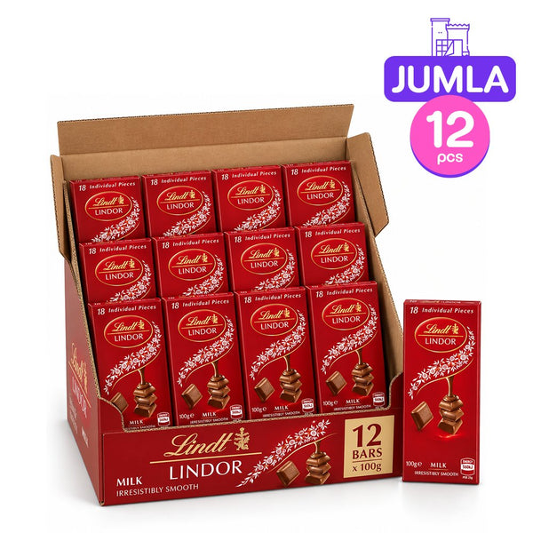 Lindor Milk Chocolate 100g x12