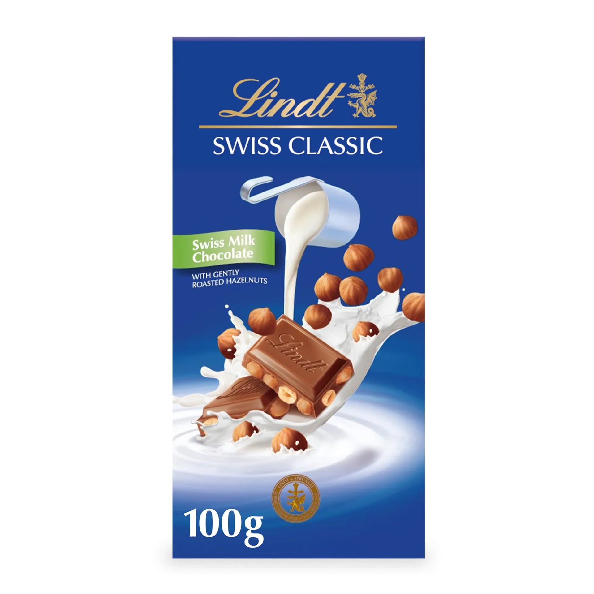 Lindt Swiss Milk Chocolate with Hazelnut 100 g