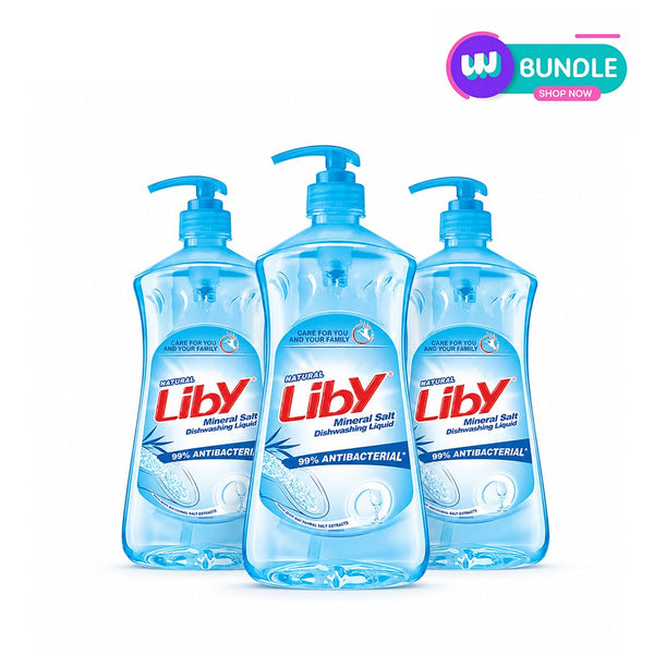 Liby Salt Dishwashing Liquid – 1,100g x3