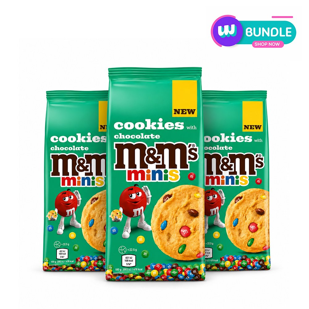 M&Ms Mini Cookies 180G x3