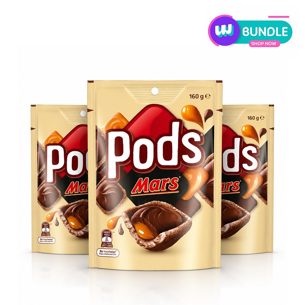 Pods Mars Chocolate Snack & Share Party Bag 160G x3