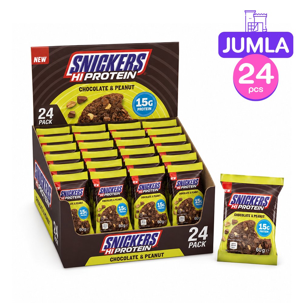 Snickers 15g Protein Chocolate & Peanut Cookie 60g x24