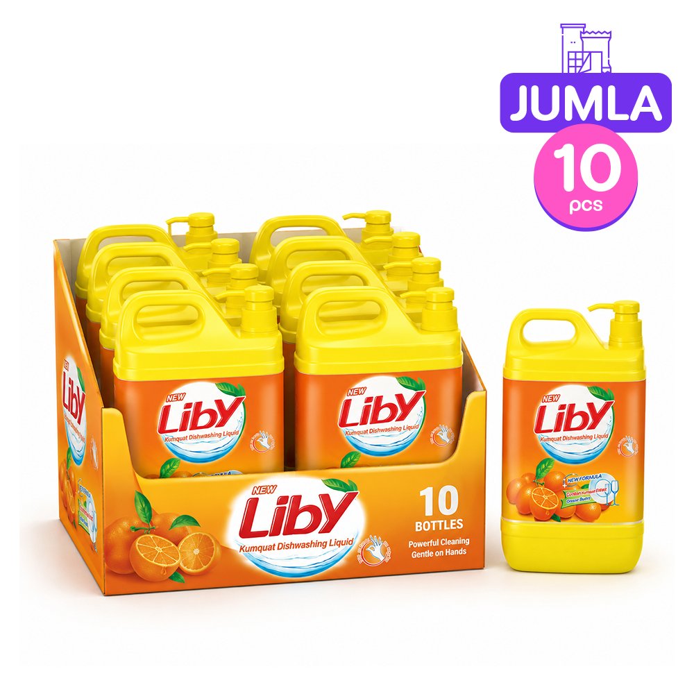 ليبي سائل غسيل الصحون بالبرتقال 1,500 جم × 10