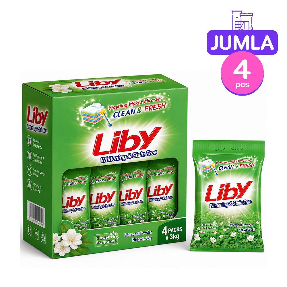 Liby Stain Removal Powder – 3 kg x4