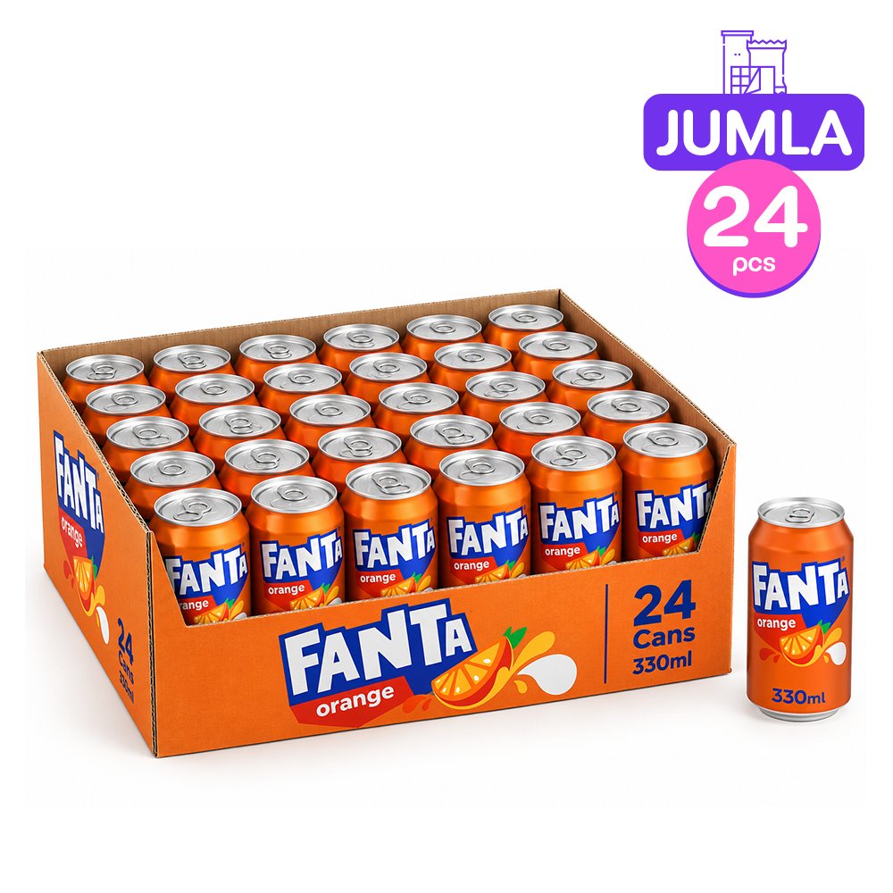 فانتا مشروب غازي بنكهة البرتقال 330 مل ×24