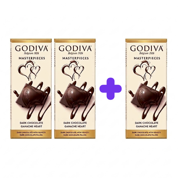 Godiva Dark Chocolate Ganache Heart 86g (Buy 2 + 1 Free)