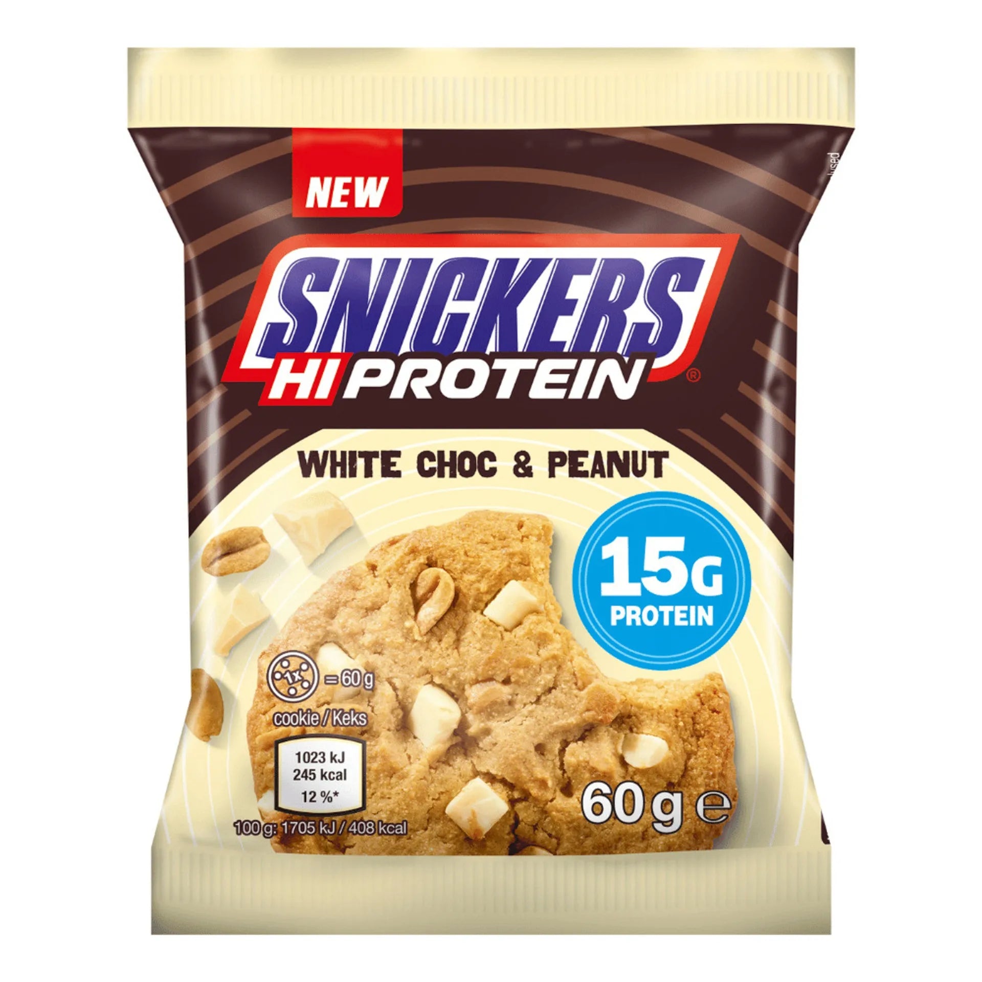 Snickers 15g Protein White Cho & Peanut Cookie 60g