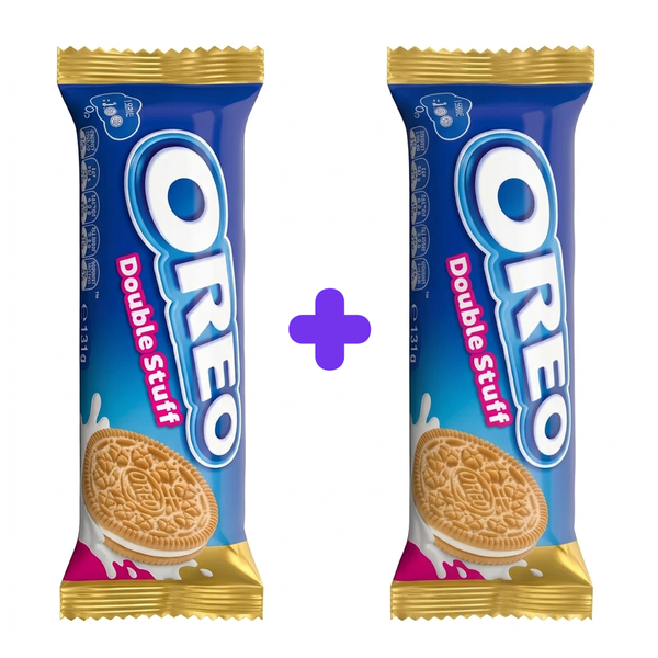 Oreo Double Stuff Caramilk Cookies 131g (1 + 1  free)