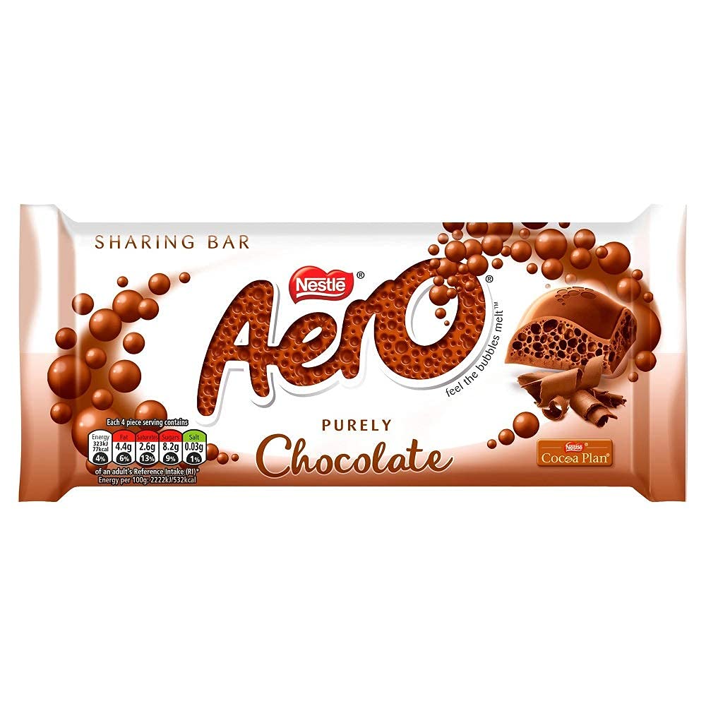 Nestle Aero Milk Chocolate 90G