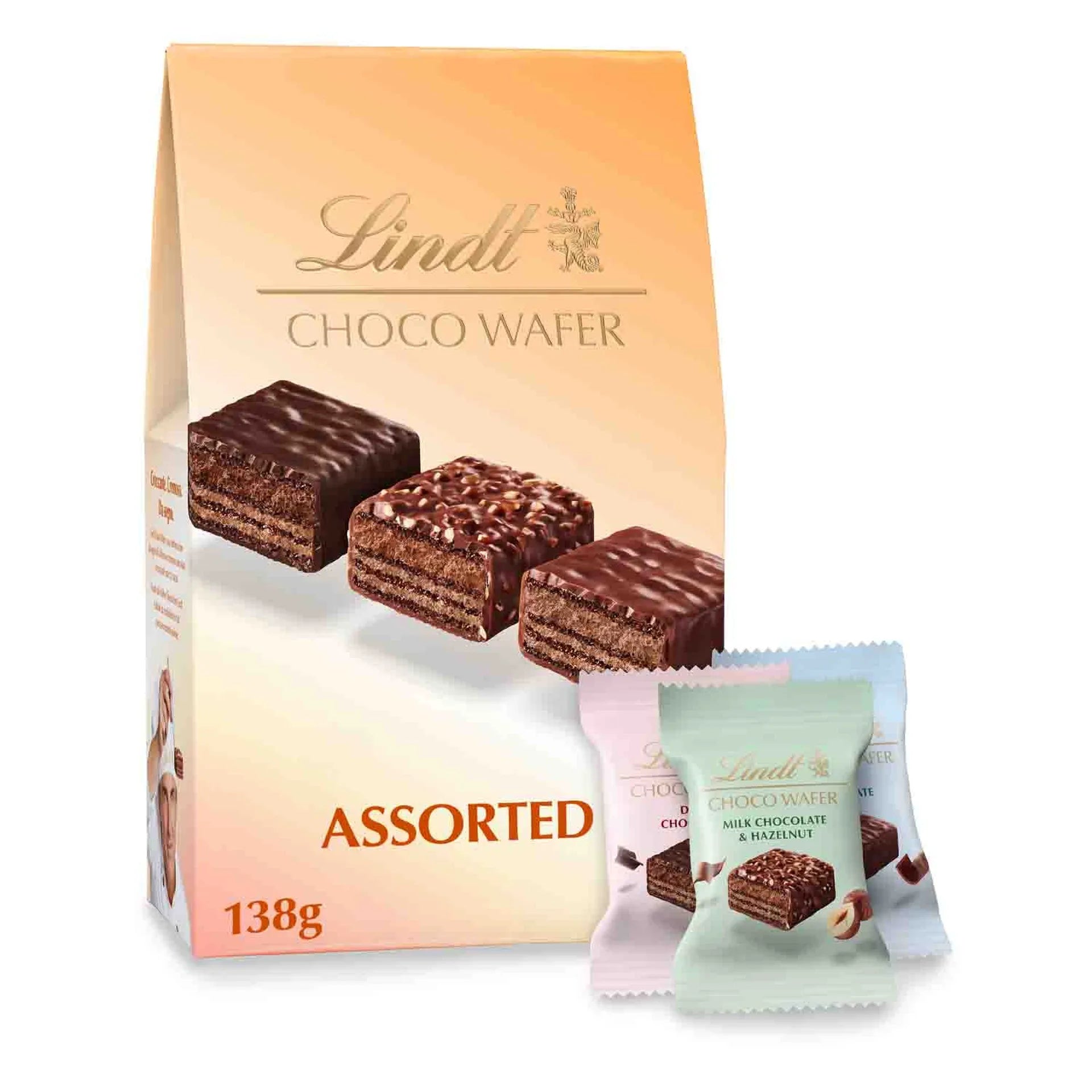 Lindt Assorted Dark, Choco Wafer 138g