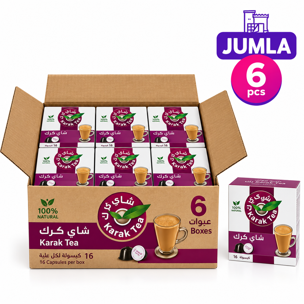 Karak Tea Dolce Gusto 16 Capsules 320g x6