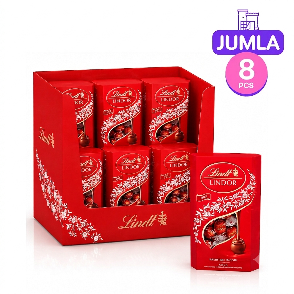Lindt Lindor Cornet Milk Chocolates Box 137g x8