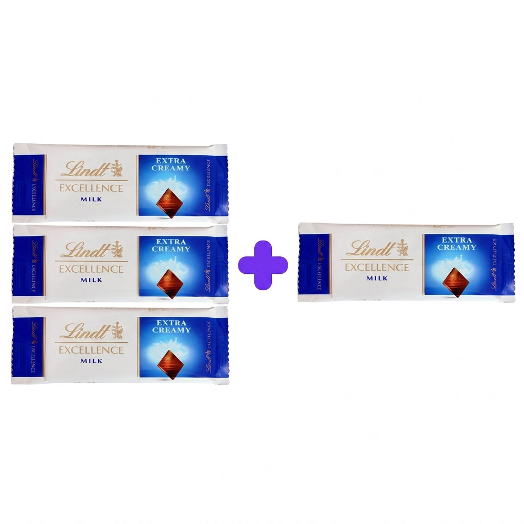 Lindt Excellence Milk Chocolate 35g (Buy 3 + 1 Free)