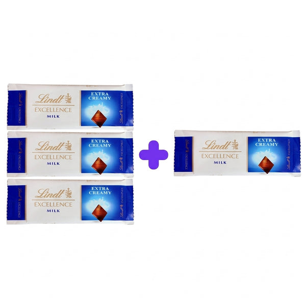 Lindt Excellence Milk Chocolate 35g (Buy 3 + 1 Free)