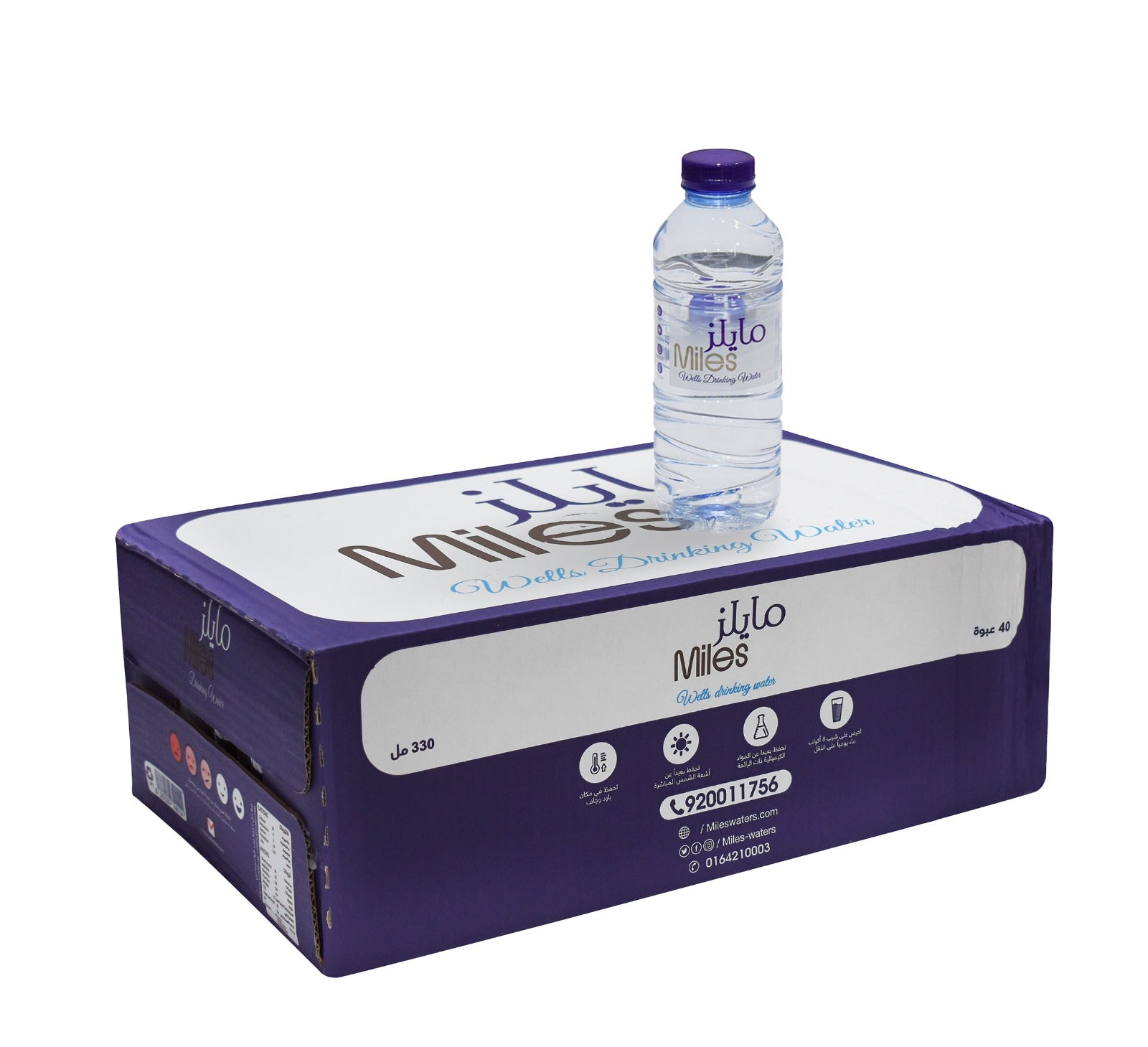 Miles Water 330 ML x40 Bottles