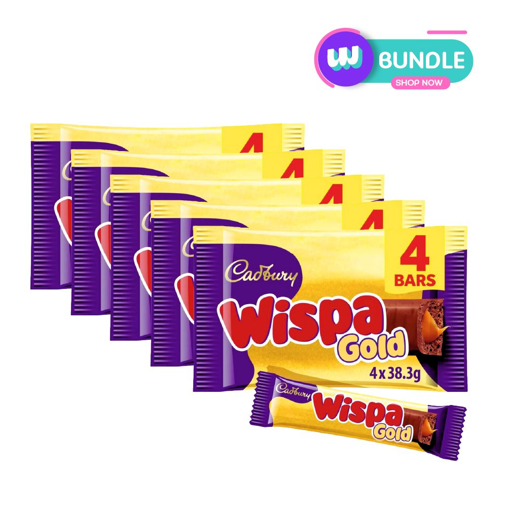 Cadbury Wispa Gold 4 Pack 153.2G (LAST CHANCE) x5