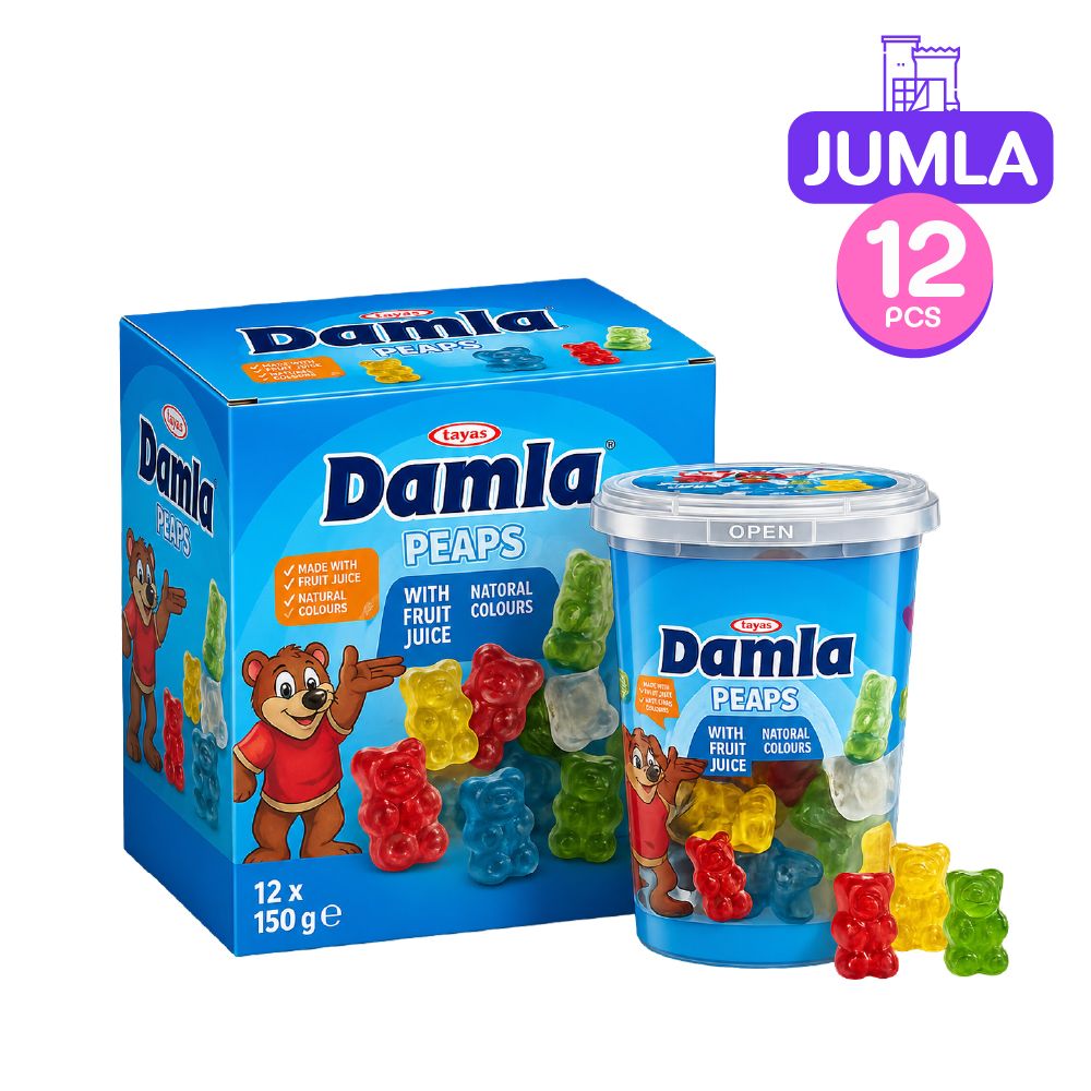 DAMLA BEAR PLASTIC BOX 150g x12