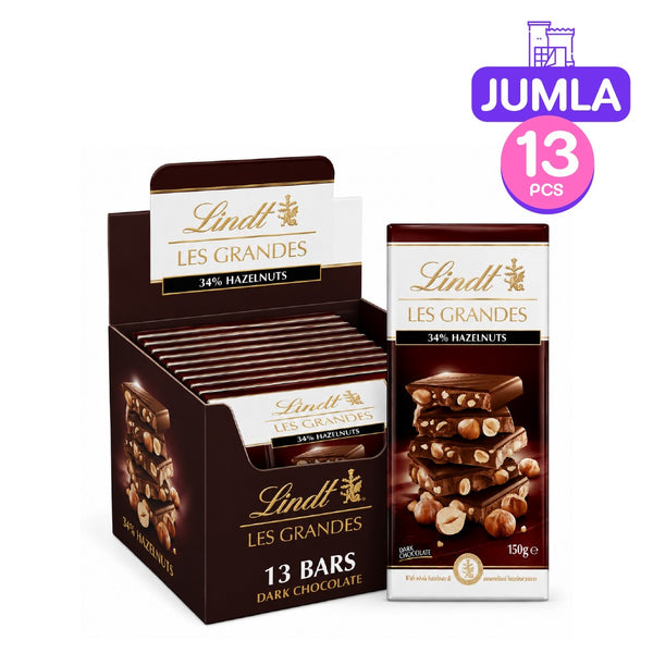 Lindt Grandes 34% Dark Chocolate 150g x13