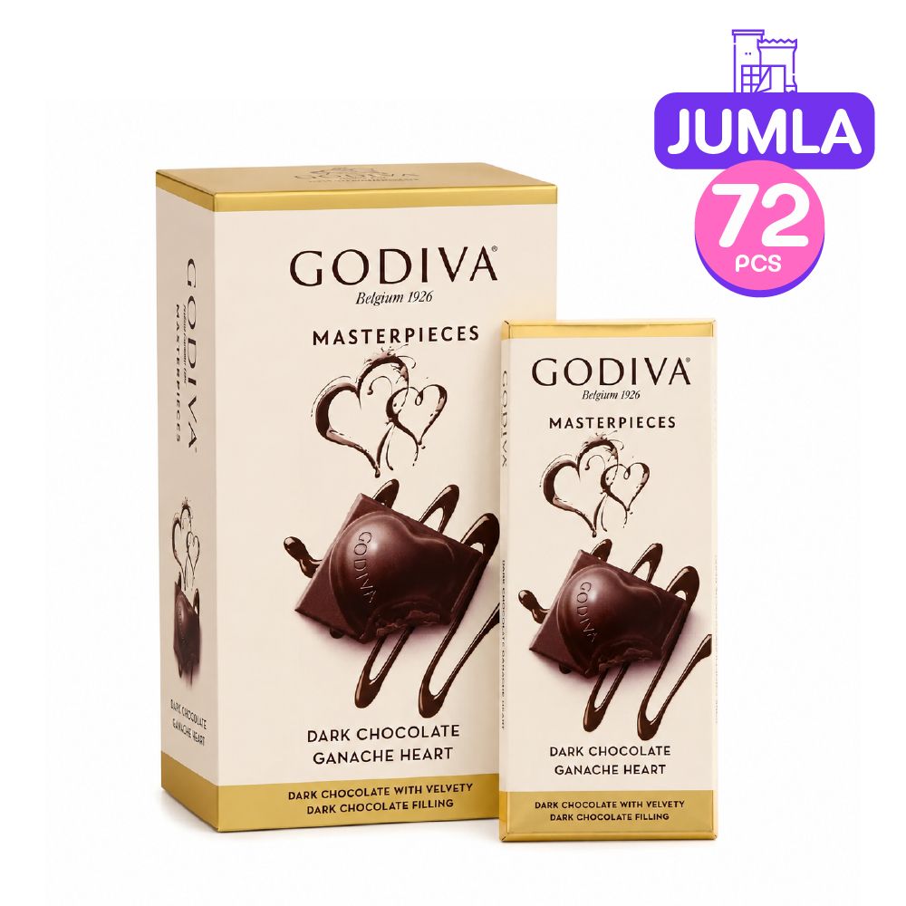 Godiva Master Pieces Dark Chocolate Ganache Heart 86g x72