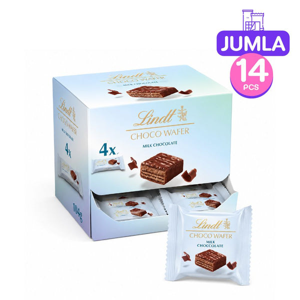 Lindt Milk Chocolate Choco Wafer (4 pieces) x14