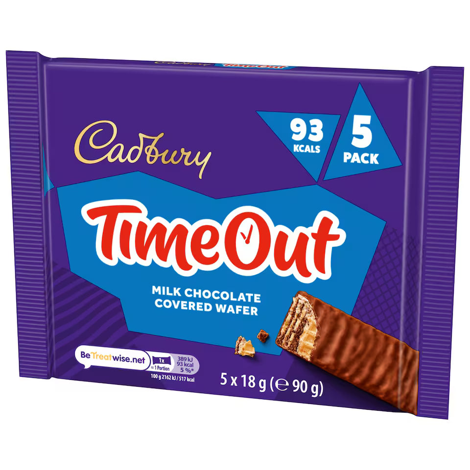 Cadbury Timeout Wafer 90G (5 pieces)