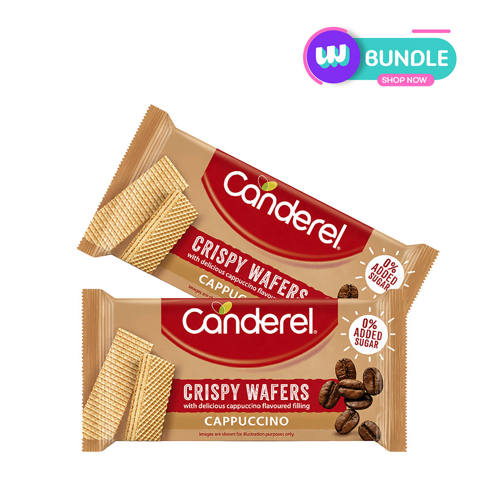 Canderel Wafer Cappuccino 45g x2