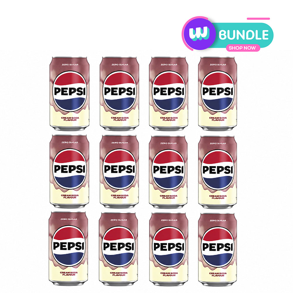 Pepsi Cream Zero Sugar 330ML x12