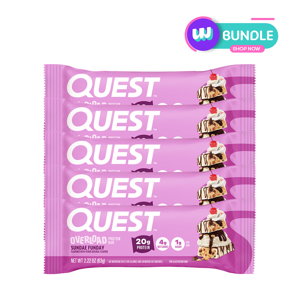 QUEST OVERLOAD BAR - SUNDAE FUNDAY 63 G x5