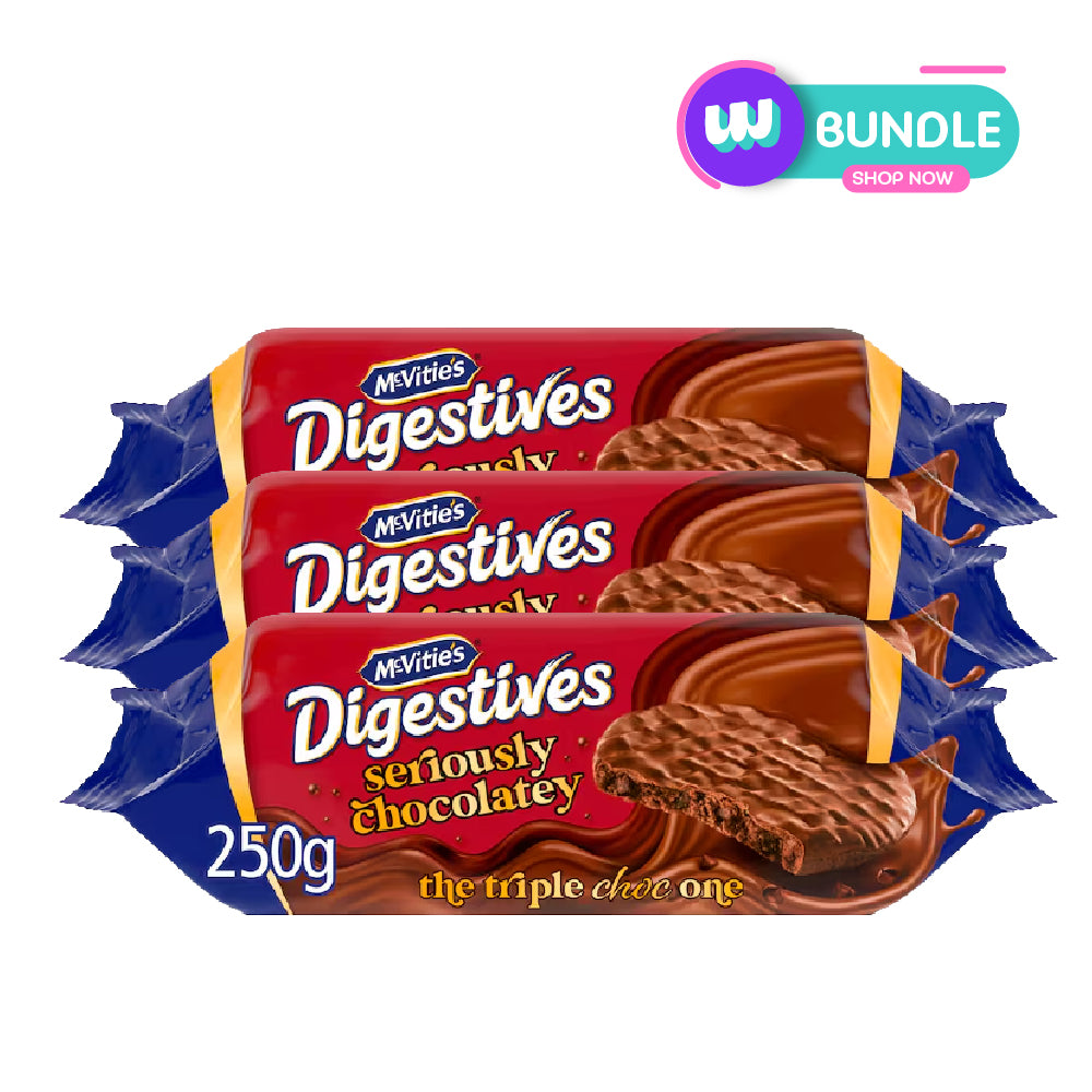 McVities Seriously Chocolatey 250g x3