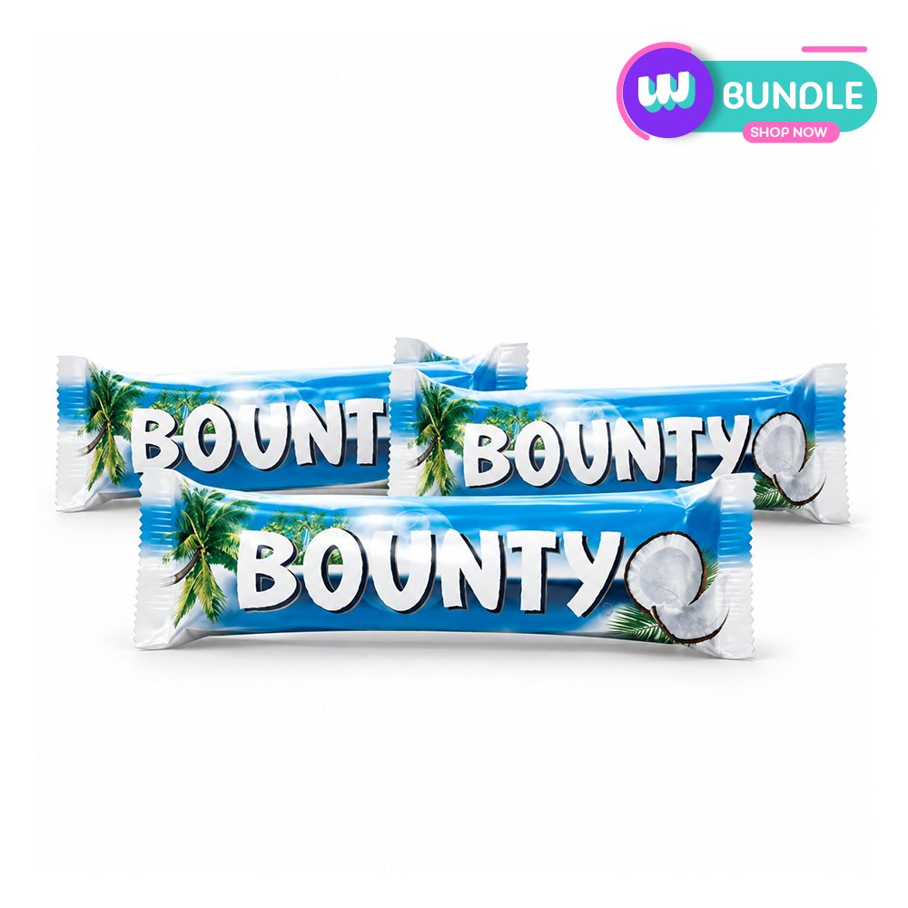 Bounty Chocolate Bar 57G x3