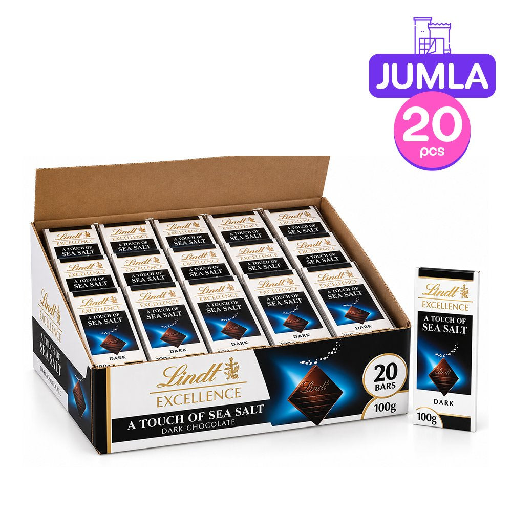 Lindt Excellence Sea Salt Dark 100g x20