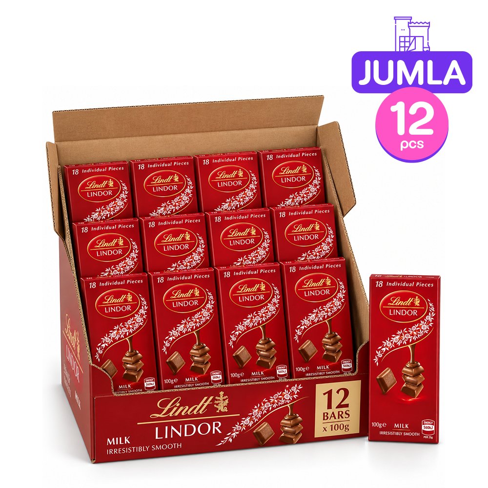 Lindor Milk Chocolate 100g x12